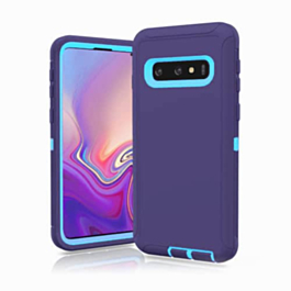 Heavy Duty Case for Galaxy S10 (PURPLE & TEAL) (Only Ground Shipping)