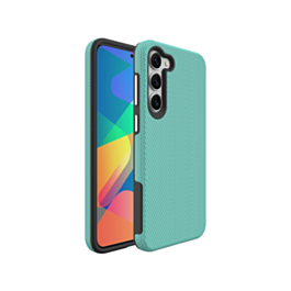 Galaxy S23 FE Shock Absorption Protective Dual Layer Case - TEAL (Only Ground Shipping)