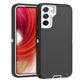 Heavy Duty Case for Galaxy S23 FE (BLACK & WHITE) (Only Ground Shipping)