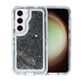 Galaxy S23 Plus Glitter Liquid Case - BLACK (Only Ground Shipping)
