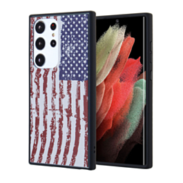 Galaxy S23 Plus Square Case - US FLAG (Only Ground Shipping)