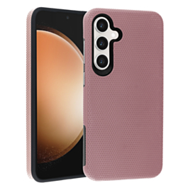 Shock Absorption Protective Dual Layer Case - ROSE GOLD for Galaxy S24FE (Only Ground Shipping)