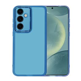 Soft Silicone Transparent Case - LIGHT BLUE for Galaxy S24FE (Only Ground Shipping)