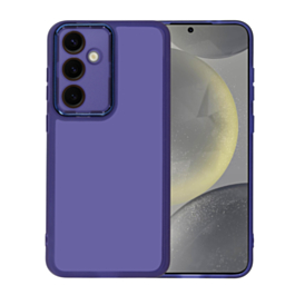 Soft Silicone Transparent Case - PURPLE for Galaxy S24FE (Only Ground Shipping)