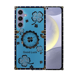 Galaxy S24FE Lucky Flowers Design Case - TEAL (Only Ground Shipping)