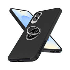 Dual Layer Case with Magnetic Ring - BLACK for Galaxy S25E (Only Ground Shipping)