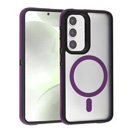 Galaxy S25 Plus Magsafe Dual-Color TPU Matte Case - PURPLE (Only Ground Shipping)