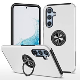 Dual Layer Case with Magnetic Ring - SILVER for Galaxy S25 Plus (Only Ground Shipping)