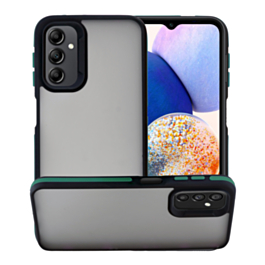 Galaxy S25 Plus Matte Silicone Frame Shockproof Case - GREEN (Only Ground Shipping)