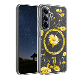 Galaxy S26 Floral Magnetic Case - GOLD (Only Ground Shipping)