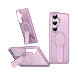 Slim Translucent Wireless Charging Case with Folding Stand (LAVENDAR) for Galaxy S26 (Only Ground Shipping)