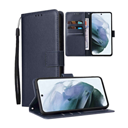 Leather Wallet Case with Card Slot - BLUE for Galaxy S26 (Only Ground Shipping)