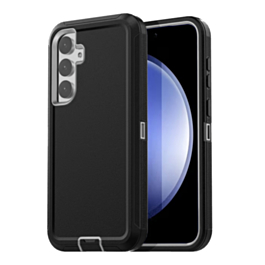 Heavy Duty Case for Galaxy S26 (BLACK & WHITE) (Only Ground Shipping)