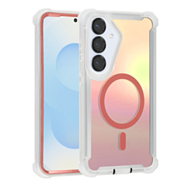 Laser Magnetic Shockproof Colorful Case (PINK) for Galaxy S26 (Only Ground Shipping)