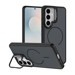 Shockproof TPU Wireless Charging Case with Camera Stand Camera Stand (BLACK) for Galaxy S26 (Only Ground Shipping)