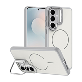 Shockproof TPU Wireless Charging Case with Camera Stand Camera Stand (GRAY) for Galaxy S26 (Only Ground Shipping)