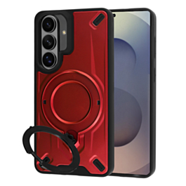 Galaxy S26 Rugged Magnetic Armor Case - RED (Only Ground Shipping)