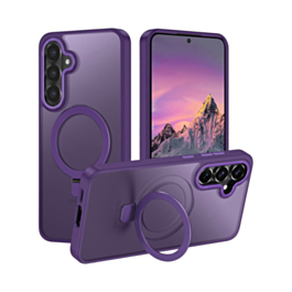Galaxy S26 Carbon Wireless Charging Case with Ring Stand - PURPLE (Only Ground Shipping)