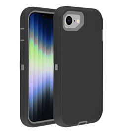 Heavy Duty Case - (BLACK GRAY) for iPhone 16e / 17e (Only Ground Shipping)