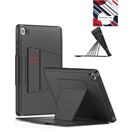 Shockproof Magnetic Multi-Angles Stand Case with Pen Holder for Galaxy Tab A9 Plus 2023 (11") (X210, X216, X218) - BLACK (Only Ground Shipping)