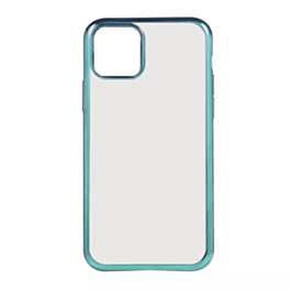 Acrylic Dual Layer Transparent Case - TEAL for iPhone 11 (Only Ground Shipping)
