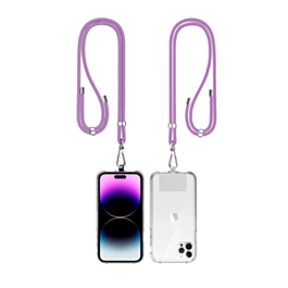 Mobile Phone Straps with Card Holder (2ft) - LILAC (Only Ground Shipping)