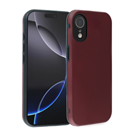 Full Cover New Design Silicone Case (Burgundy) for iPhone XR (Only Ground Shipping)