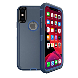 Heavy Duty Case for iPhone XS Max (NAVY BLUE) (Only Ground Shipping)