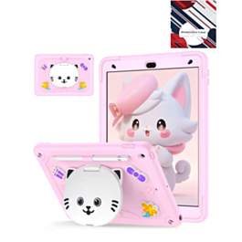 Shockproof Kickstand Case with Pen Slot - PINK for iPad Air 11 2024 (Only Ground Shipping)