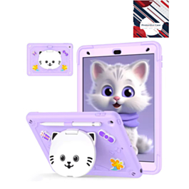 Shockproof Kickstand Case with Pen Slot - PURPLE for iPad Air 11 2024 (Only Ground Shipping)