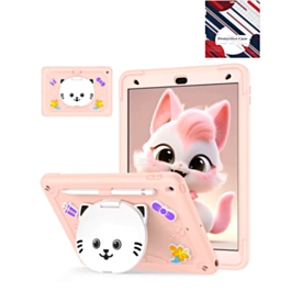 Shockproof Kickstand Case with Pen Slot - ROSE PINK for iPad Air 11 2024 (Only Ground Shipping)