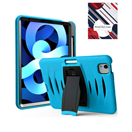 Shockproof Case with Pen Slot - BLUE for iPad Air 11 / 2024 / Air 4 / Air 5 / Pro 11 (1st / 2nd / 3rd / 4th) (Only Ground Shipping)