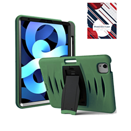 Shockproof Case with Pen Slot - GREEN for iPad Air 11 / 2024 / Air 4 / Air 5 / Pro 11 (1st / 2nd / 3rd / 4th) (Only Ground Shipping)