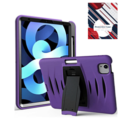 Shockproof Case with Pen Slot - PURPLE for iPad Air 11 / 2024 / Air 4 / Air 5 / Pro 11 (1st / 2nd / 3rd / 4th) (Only Ground Shipping)