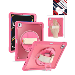 Full Body Protective Case - HOT PINK for iPad Air 11 2024 / Air 4 / Air 5 / Pro 11 (1st / 2nd / 3rd / 4th) (Only Ground Shipping)