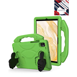 Hand - Held Stand Kids Case - GREEN for iPad Air 13 2024 / Pro 13 2024 / Pro 12.9 (3rd / 4th / 5th / 6th) (Only Ground Shipping)