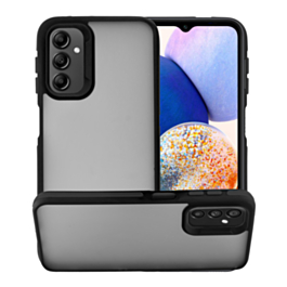 Matte Silicone Frame Shockproof Case - BLACK for Galaxy A15 (Only Ground Shipping)