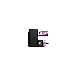 Leather Wallet Case with Card Slot - BLACK for Galaxy A26 5G (Only Ground Shipping)