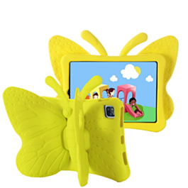 Butterfly Shockproof Kids Case - YELLOW for iPad Air 4 / Air 5 / Pro 11 (1st / 2nd / 3rd / 4th) (Only Ground Shipping)