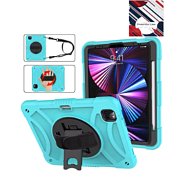 Hand Adjustable Heavy Duty Case with Shoulder Strap - TEAL for iPad Air 4 / Air 5 / Pro 11 (1st / 2nd / 3rd / 4th) (Only Ground Shipping)