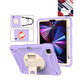 Hand Adjustable Heavy Duty Case with Shoulder Strap - LILAC for iPad Air 4 / Air 5 / Pro 11 (1st / 2nd / 3rd / 4th) (Only Ground Shipping)