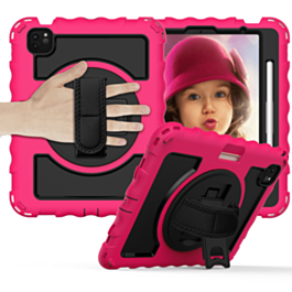 360 Hand Strap Silicone Case - PINK for iPad Air 4 / Air 5 / Pro 11 (1st / 2nd / 3rd / 4th) (Only Ground Shipping)