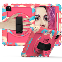 360 Hand Strap Silicone Case - RAINBOW for iPad Air 4 / Air 5 / Pro 11 (1st / 2nd / 3rd / 4th) (Only Ground Shipping)