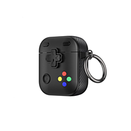 AirPods 1/2 Game Console Design TPU Case - BLACK (Only Ground Shipping)