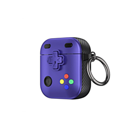 AirPods 1/2 Game Console Design TPU Case - PURPLE (Only Ground Shipping)