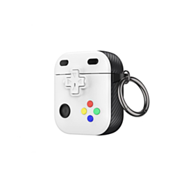 AirPods 1/2 Game Console Design TPU Case - WHITE (Only Ground Shipping)