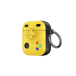 AirPods 1/2 Game Console Design TPU Case - YELLOW (Only Ground Shipping)