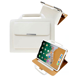 Smart Work Bag Style Case - WHITE for iPad 5 (2017) / iPad 6 (2018) / Air 1 / Air 2 / Pro 9.7 (Only Ground Shipping)