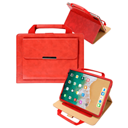 Smart Work Bag Style Case - RED for iPad 5 (2017) / iPad 6 (2018) / Air 1 / Air 2 / Pro 9.7 (Only Ground Shipping)