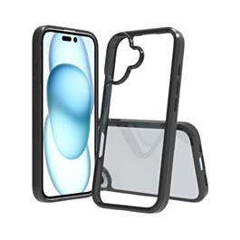 Hybrid Case with Air Cushion Technology - BLACK for iPhone 16 Plus (Only Ground Shipping)